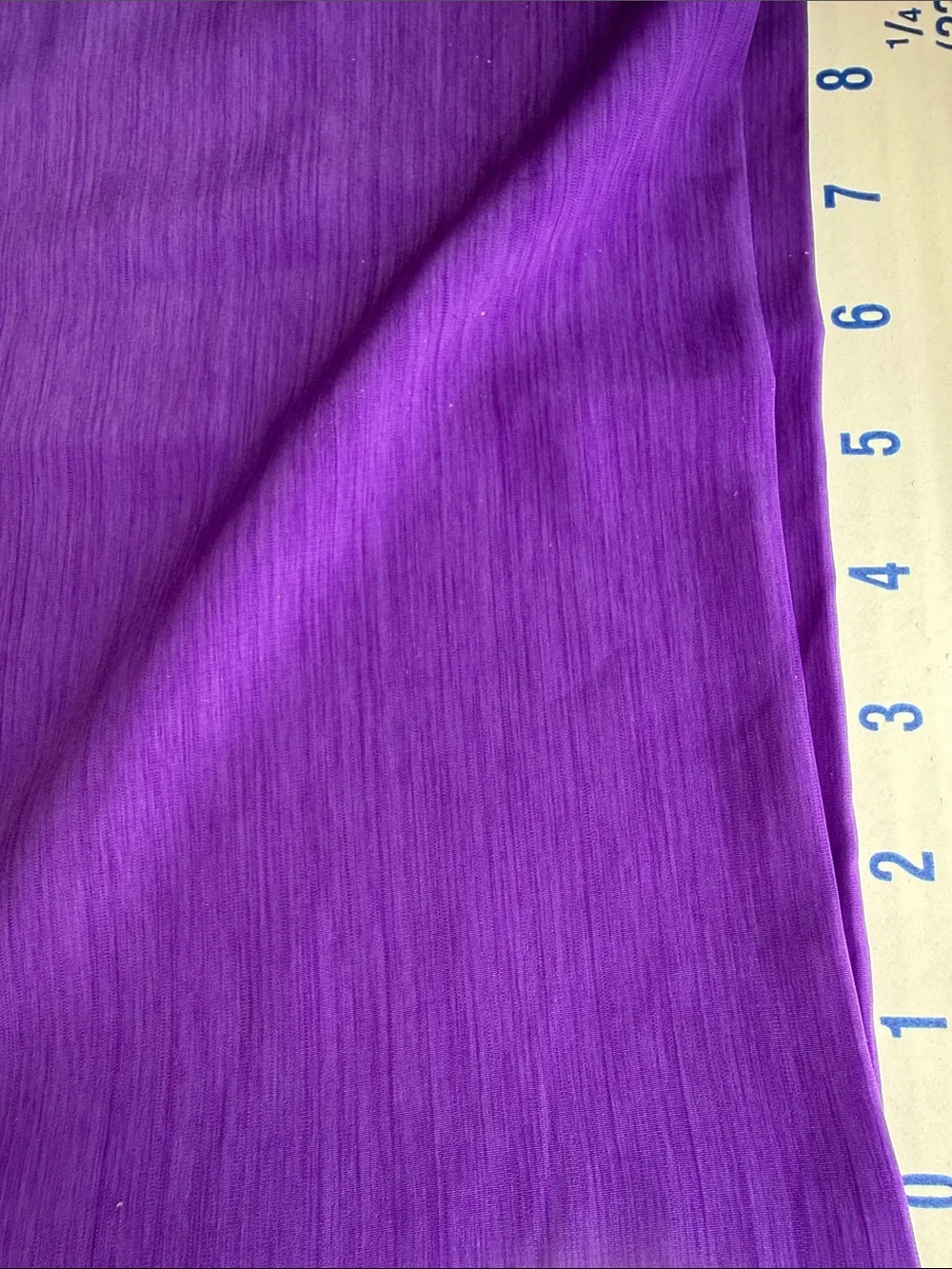 Vintage Purple Iridescent Slinky Dress Fabric Silk Look 2.5 Yards x 44